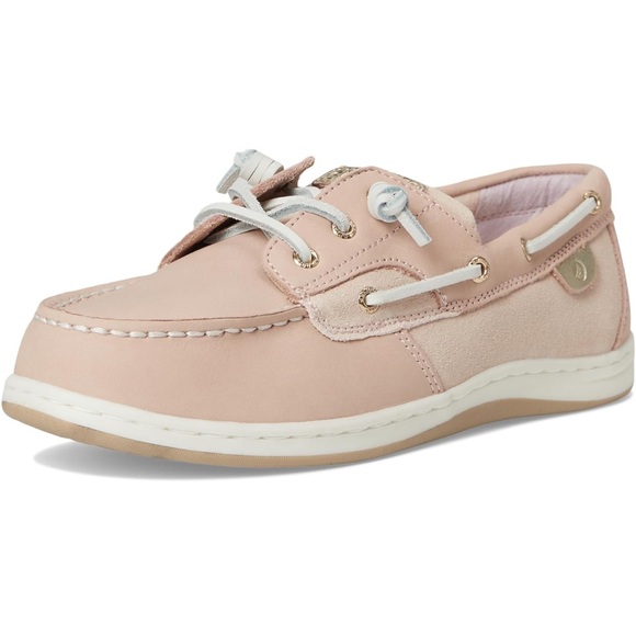 NWT Sperry Girls longfish boat shoes- color rose/pale pink- still in the box - Picture 5 of 9